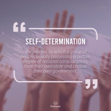 What does self-determination mean?