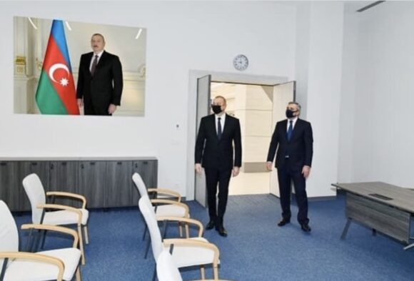 Azərbaycan Respublikasının Prezidenti İlham Əliyev Prezident Administrasiyasının Vətəndaş Qəbulu Mərkəzinin açılışında iştirak edib.