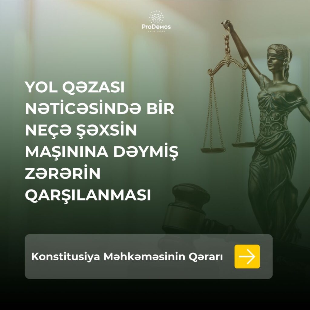 Bas vermis yol qezasi neticesinde menim ve daha bir nece sexsin masinina zerer deyib. Sigorta teskilati hansi masina deymis zereri qarsilayacaq
