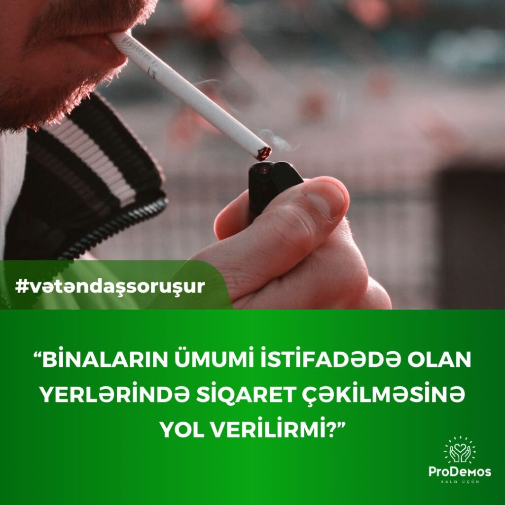Binalarin umumi istifadede olan yerlerinde siqaret cekilmesine yol verilirmi