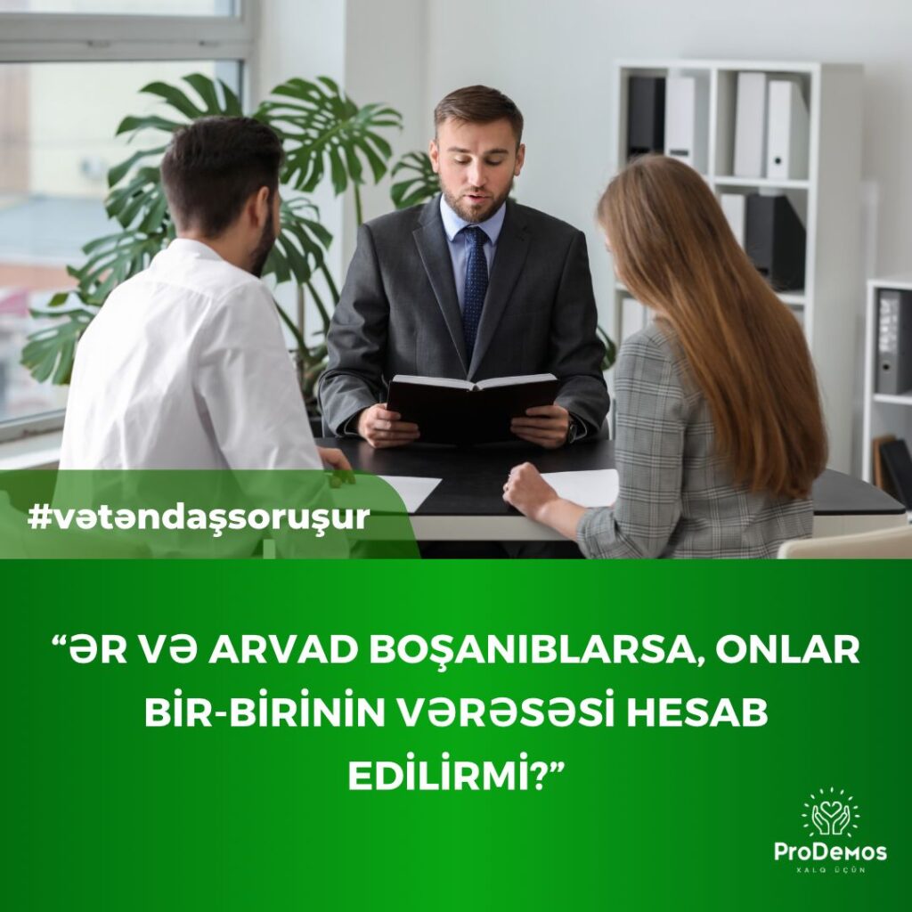 Er ve arvad bosaniblarsa onlar bir birinin veresesi hesab edilirmi