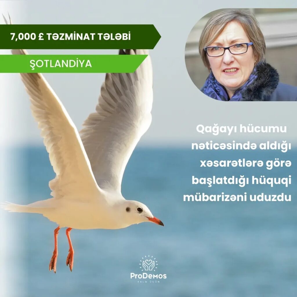 Qagayi hucumu neticesinde aldigi xesaretlere gore baslatdigi huquqi mubarizeni uduzdu Sotlandiya