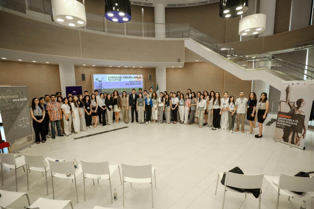 Hessas qruplarla is uzre huquq klinikasi layihesinin acilis merasimi kecirilib